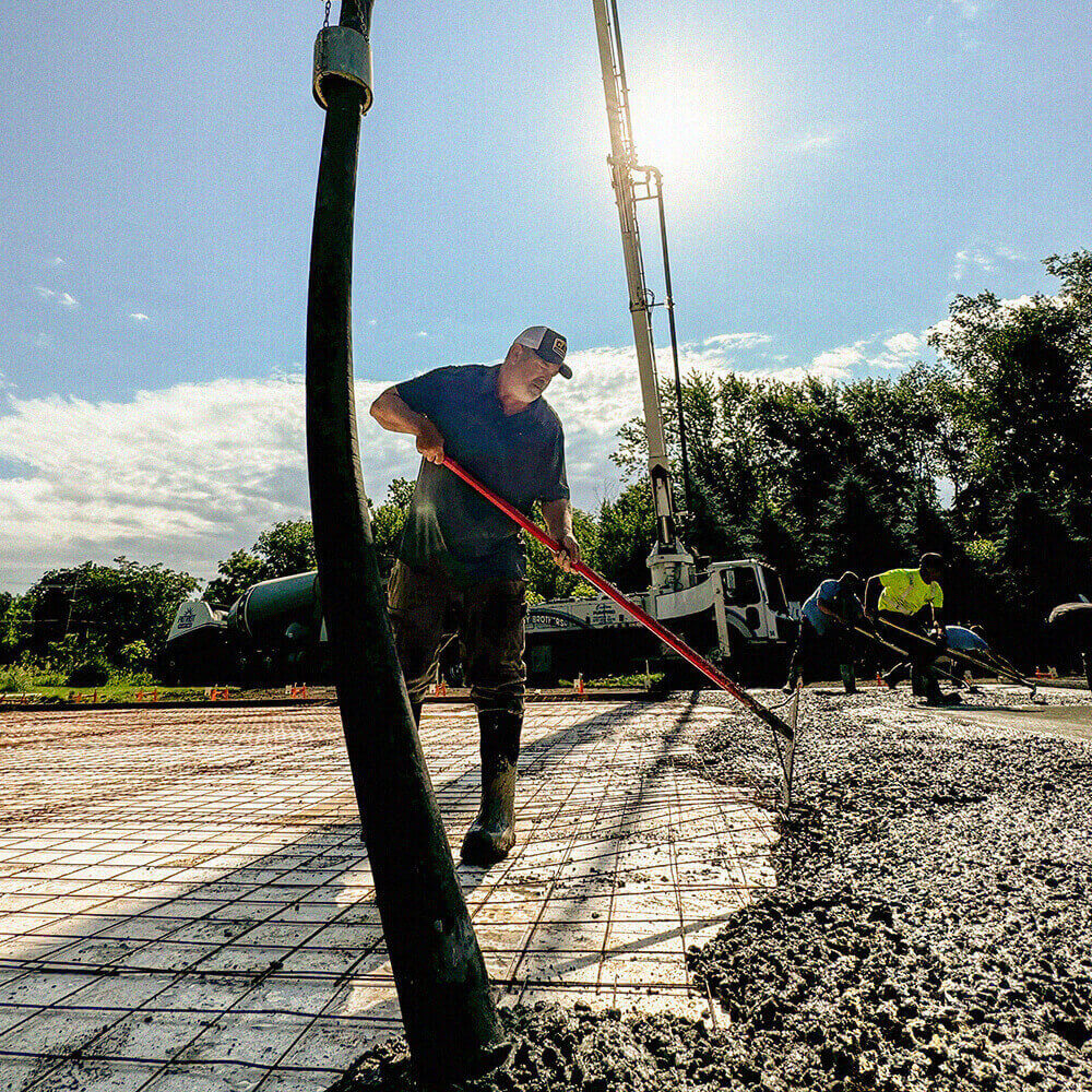Concrete Flatwork Slab Pour | Salem Township Michigan
